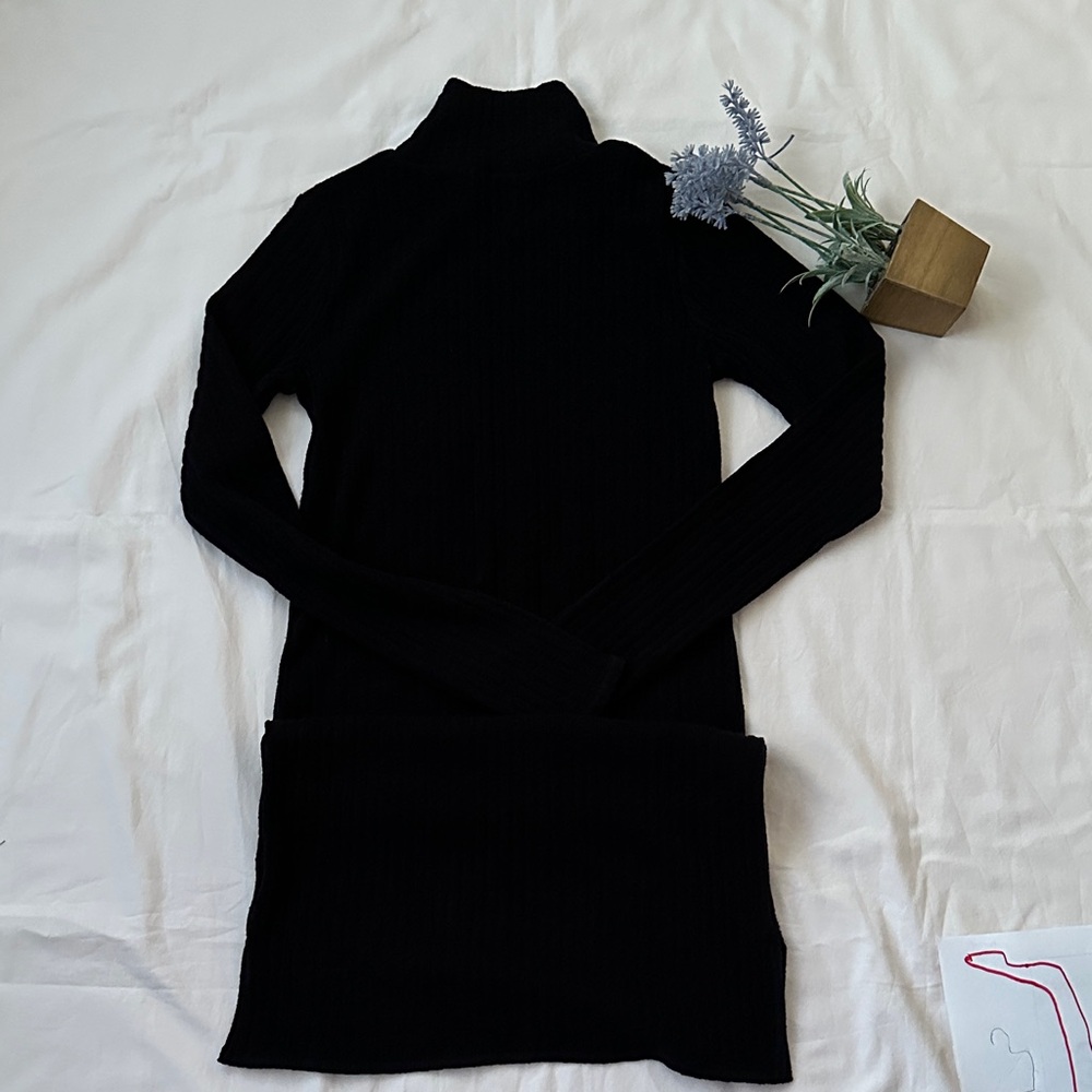 Wilfred Black Turtleneck Dress